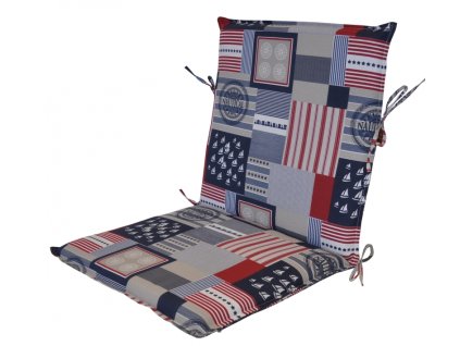 Polstr na zahradní křeslo UNI s nízkým opěradlem - UNIKO Nautical