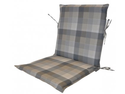 Polstr na zahradní křeslo UNI s nízkým opěradlem - UNIKO šedá kostka