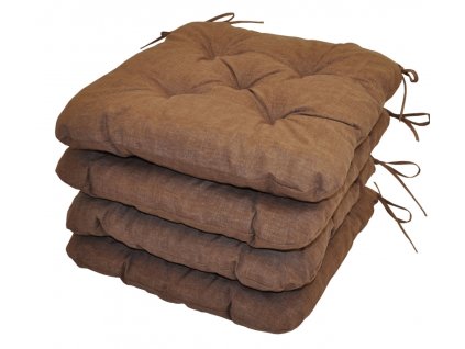 Sedák UNI Maxi barva hnědý melír - set 4 kusy