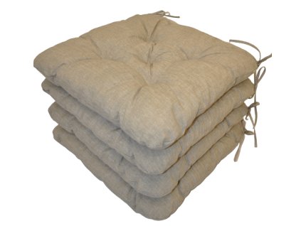 Sedák UNI Maxi barva tmavě béžový melír - set 4 kusy