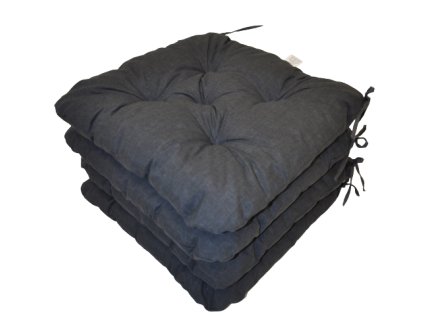 Sedák UNI Maxi barva tmavě šedý melír - set 4 kusy