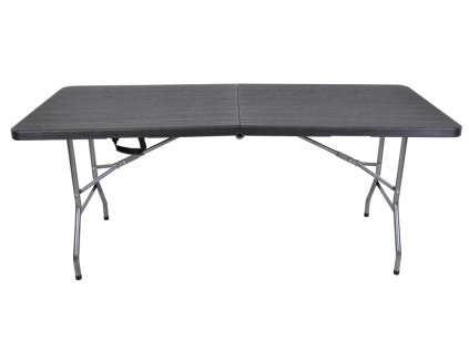 stul catering 180x74 cm cerny rozlozeny