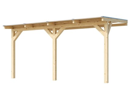 Dřevěná zahradní pergola 672 (4,3x3,7 m)