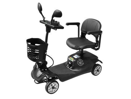 Elektrický čtyřkolový vozík RACCEWAY® SOLID, černý