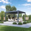 Luxusní ELEKTRICKÁ bioklimatická pergola  PRESTIGE 4x4 m, hliník - volně stojící