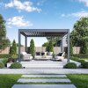 Luxusní ELEKTRICKÁ bioklimatická pergola  PRESTIGE 4x4 m, hliník - volně stojící