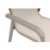 BASIC PLUS stohovatelné, hliníkové křeslo - taupe / béžová