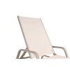 BASIC PLUS hliníkové lehátko - taupe / béžová