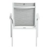 BASIC PLUS stohovatelné, hliníkové křeslo - bílá/světle šedá