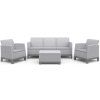 SCANDI FORMA 3 SEATERS SET - Ash grey/Storm grey