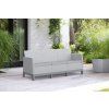 SCANDI FORMA 3 SEATER SOFA - Ash grey/Storm grey