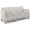 SCANDI FORMA 3 SEATER SOFA - Pebble grey/Soft biege
