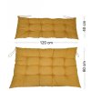 Polstry na paletový nábytek sada Basic - látka žlutý melír