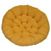 Polstr deluxe na křeslo papasan 110 cm - žlutý melír