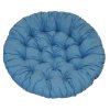 Polstr na křeslo papasan 115 cm tyrkysový melír