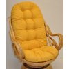 Polstr na křeslo Swivel žlutý melír