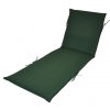 Polstr na lehátko UNI barva tmavě zelený melír