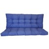 Polstr na zahradní houpačku 120 cm - látka tmavě modrý melír