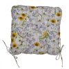 Sedák UNI Maxi motiv luční kvítí na bílé - set 4 kusy