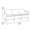 salemo 3 seat sofa