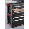 17199301 2 3 drawers lock feature black red handle