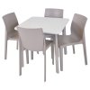 ITALIA BALCONY plastový stůl - světle šedá