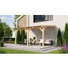 Dřevěná zahradní pergola 672 (4,3x3,7 m)