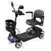Elektrický čtyřkolový vozík RACCEWAY® SOLID, modrý