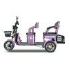 Elektrický dvousedadlový vozík RACCEWAY® E-BUS, fialový