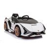 Dětské elektrické auto Lamborghini Sian bílá/white