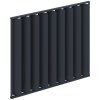 3m wide vertical tilting aluminum panel anthracite open 3