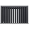 wide vertical tilting aluminum panel anthracite open 2