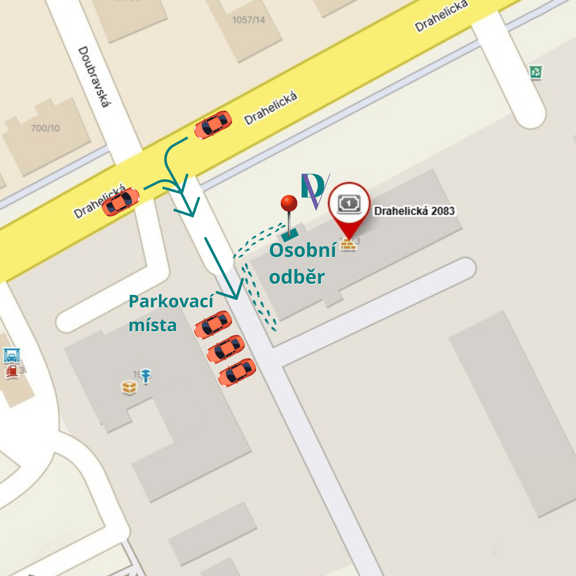 Vyhrazené parkování pro osobní odběr
