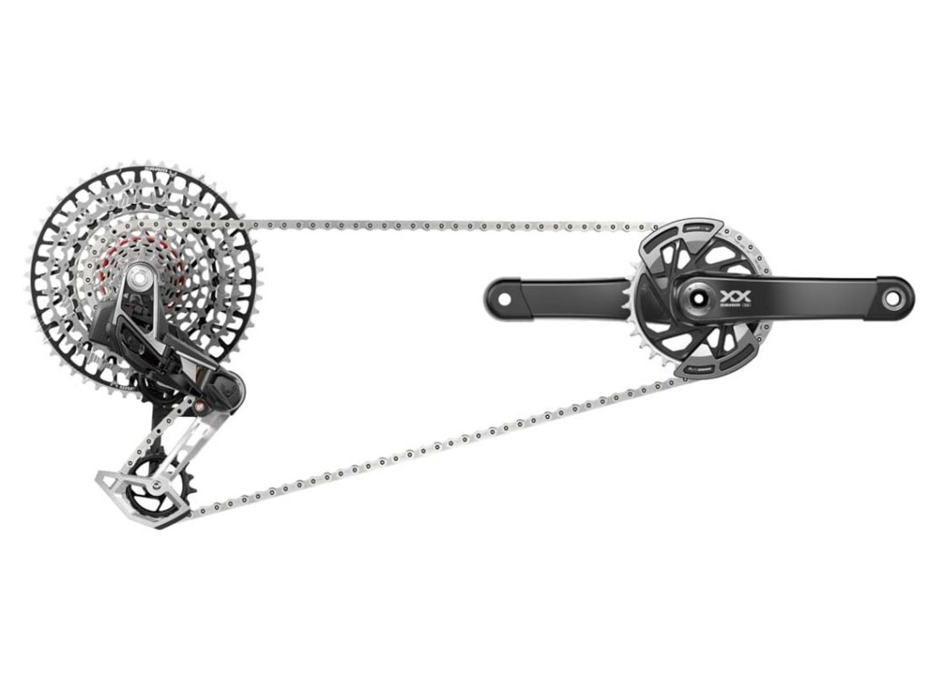 Sada SRAM XX T-Type Eagle Transmission AXS, délka klik 175mm