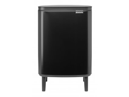 Bo Waste Bin Hi, 12L Matt Black 8710755227226 Brabantia 300dpi 2000x2000px 9 NR 30212