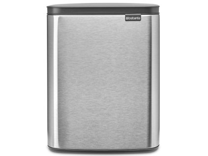 4931 bo odpadkovy kos 12l matna ocel otiskuvzdorna