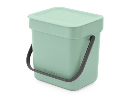Sort & Go Waste Bin, 3L Jade Green 8710755211683 Brabantia 300dpi 2000x2000px 9 NR 25711