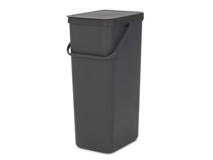 Sort & Go Recycle Bin, 40L Grey 8710755251047 Brabantia 96dpi 1000x1000px 7 NR 23245