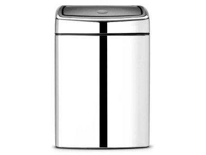 590 kos touch bin 10l leskla ocel