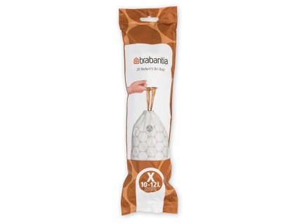 PerfectFit Bags, Code X, 10 12L, 20 Bags White 8710755116728 Brabantia 96dpi 1000x1000px 7 NR 25424