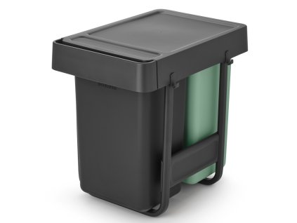 Sort&Go Built in Bin, 2x15L Dark Grey 8710755232503 Brabantia 96dpi 2000x2000px 9 NR 34731