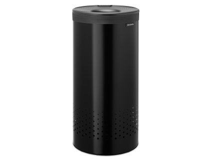 Laundry Bin, 35L, Plastic Lid Matt Black 8710755242342 Brabantia 96dpi 2000x2000px 9 NR 34813
