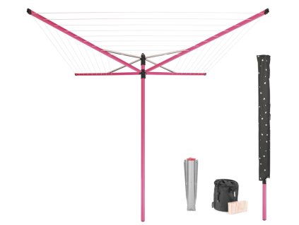Lift O Matic 50m + Ground Spike + Acc. Spring Pink 8710755222887 Brabantia 96dpi 1000x1000px 7 NR 25399