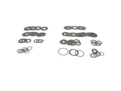 538581 rear shock tune assembly includes shims for compression and rebound tune configurations