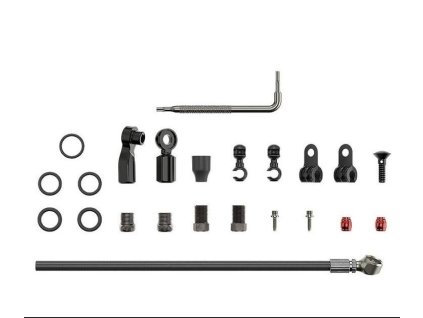 535524 hadice pro kot brzdy beveled banjo 2000mm cerna flatmount