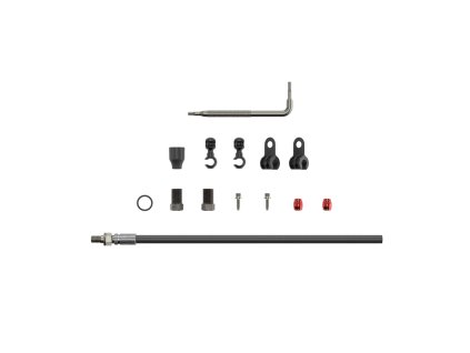 535515 hadice pro kot brzdy threaded inline crimp 2000mm cerna