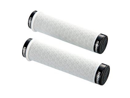 537288 sram dh silicone locking gripy bile s objimkami a s koncovkami riditek