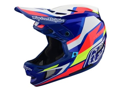 TLD HELMA D4 COMPOSITE MIPS OMEGA WHITE / BLUE (Varianta XS)