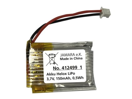 412499 akku helox lipo 37v 150mah 055wh