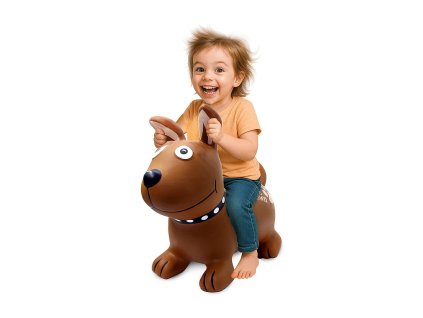 466004 huepftier dog brown mit pumpe
